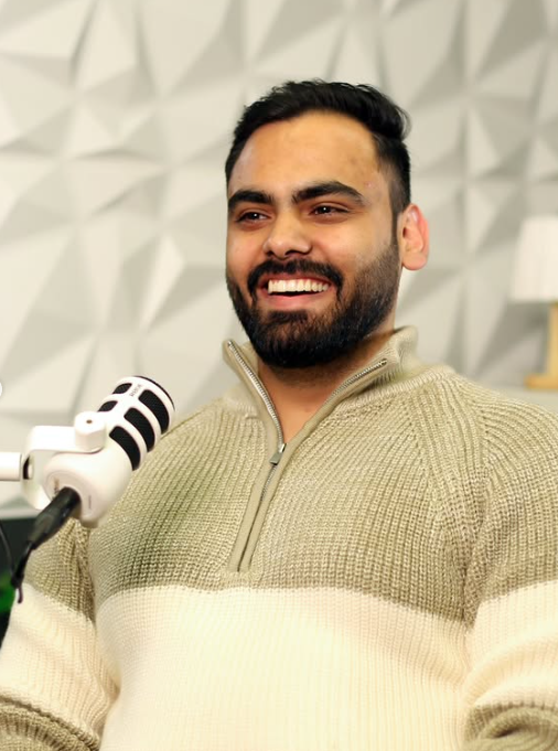 Akash from Max E-commerce during TechCast Punjabi podcast interview