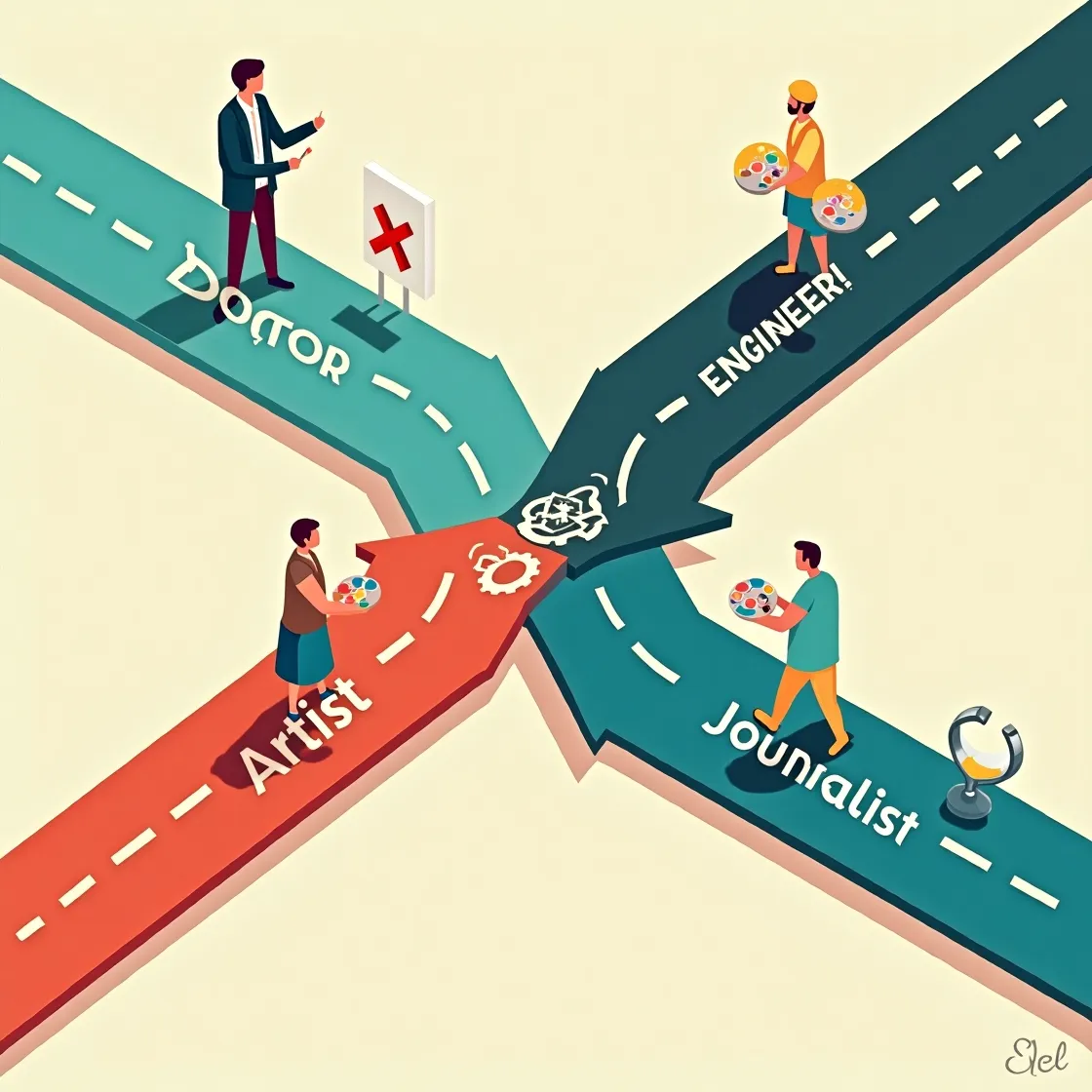 Confused student choosing career path from multiple options - Career guidance in Punjabi podcast