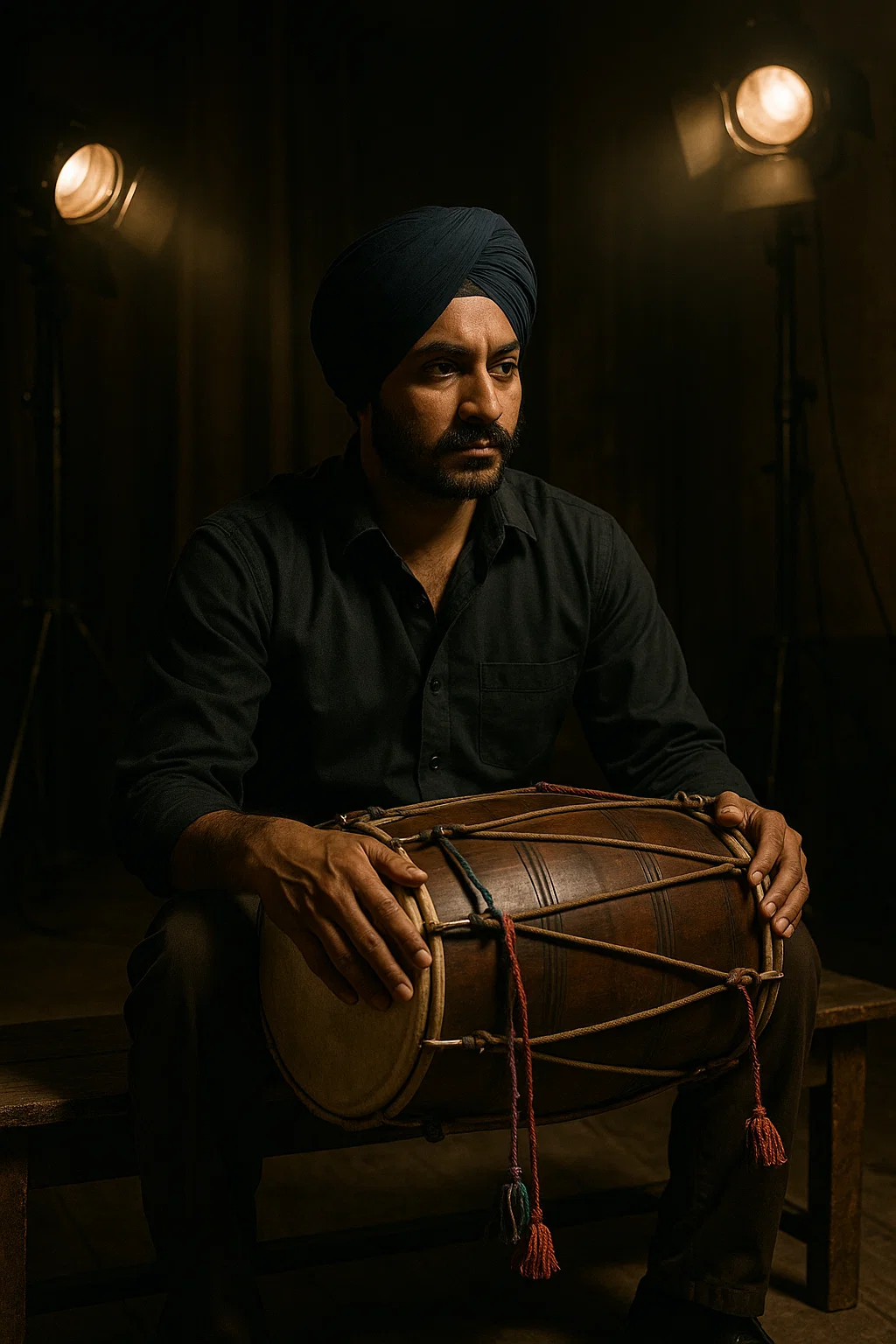 Kamaljit Singh sitting backstage reflecting on his journey
