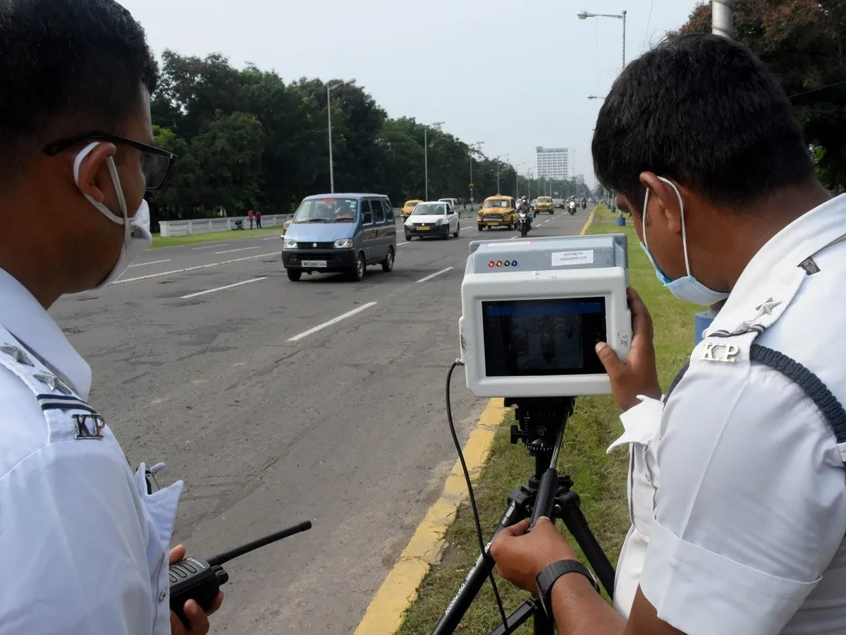 Speed Radar Camera on Highway